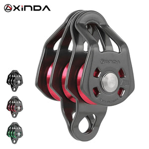 Xinda Outdoor Three Pulley Cableway Crosses Rock Climbing Rescue To Expand Hoisting Ball Bearing Pulley Block