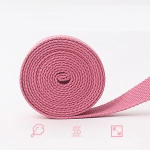 2.5m Women Yoga Strap Durable Cotton D-Ring Buckle Stretch Belt Fitness Exercise Gym Waist Resistance Fitness Bands Pilates Rope