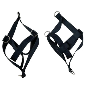 2 Pieces Nylon Ankle Strap with 4 connecting Points Gym Machine Attachment Pull Belt for Workout Pilates Fitness Training