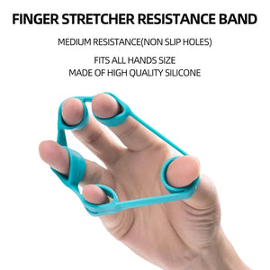 Adjustable Count Hand Grip Set Finger Forearm Strength Muscle Recovery  Gripper Exerciser Trainer Ball Decompression Gym Fitness
