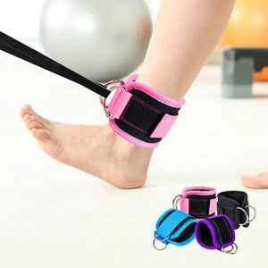 1PC Fitness Ankle Straps For Leg Exercises Adjustable D-Ring Ankle Support Brace Gym Workout Equipment Sports Training Belt