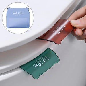 Adhesive Toilet Lid Device Avoid Touching Portable Sanitary Closestool Toilet Seat Lid Lifter Handle Holder Bathroom Accessories