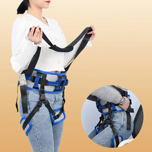 Transfer Gait Belt with 10 EVA Padded Handles for Patient Care Injured Lifting Transport Belts Grip Belt Seniors Elderly