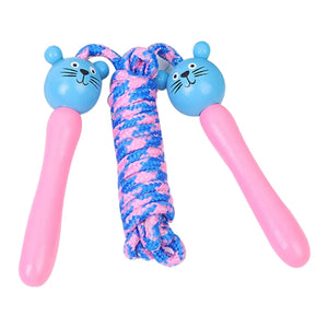 Kid Jump Rope Cotton Skipping Rope With Wooden Handle Skipping Rope Adults Children Fitness Exercise Jumping Ropes