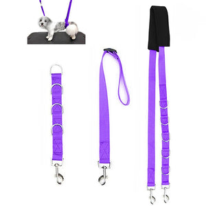 Pet Adjustable Dog Grooming Belly Strap D-rings Bathing Band Free Size Pet Traction Belt Dog Collar Dog Harness 3pcs