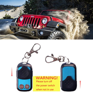 12V 12Volt 50ft Winch Wireless Remote Control Set for Truck Jeep ATV Warn Ramsey