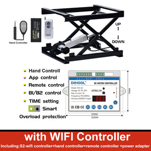 Electric Scissor Lifting Coffee Table Mechanism 12V 24V Top Laboratory Computer Wheelchair Adjustable Lifting Jack Platform