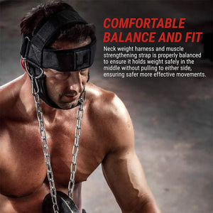 Head Neck Training Head Harness Body Strengh Exercise Strap Adjustable Neck Power Training Tool Gym Fitness Weight Bearing Cap