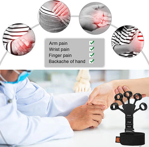 Finger Strengthener Grip Strength Resistance Training Puller Plus Fixed Strap Finger Resistance Band for Physcial Rehabilitation