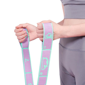 Beginner Yoga Stretch Resistance Band Multi-functional Dance Auxiliary Stretching Belt Child Ballet Latin Training Elastic Strap