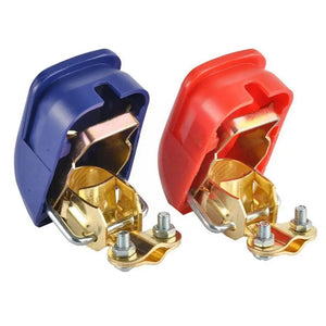 A Pair Positive & Negative Electrode Quick Release Terminals Battery Clamps Accessories Car Connector Off Lift Car Q4o9