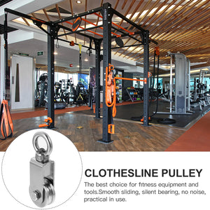 Cable Pulley Ring Durable Lifting Block Rust-proof Sturdy Hoist Wear-resistant Ladder Fitness