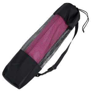 Yoga Mat Bag Exercise Fitness Carrier Nylon Mesh Light Center Adjustable Strap Pilates Fitness Body Building Sports Equipment