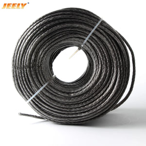 jeely 12 weaves 3mm 1/8'' 2000lb 50m Paraglider Winch Rope UHMWPE Braided