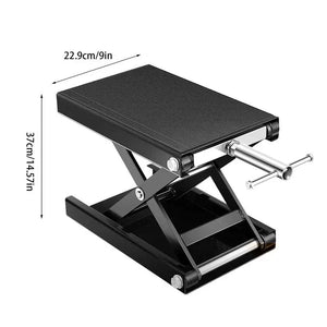 Motorcycle Lift Table 1100 Lbs Heavy Duty Hydraulic Lift Steel Dirt Bike ATV Wide Deck Scissor Lift Jack Table Foot Stand Jack