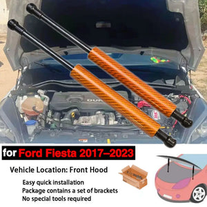 Hood Dampers for Ford Fiesta ST MK8 2017-2023 Front Bonnet Modify Gas Struts Piston Rods Lift Support Cylinders Shock Absorber