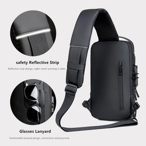 JEEP BULUO Brand High Quality Men Chest Sling Bags Motorcycle Crossbody Shoulder Bag Travel Pack Anti-theft Male Fashion Hot New