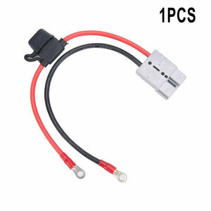 10AWG 50Amp Power Connector Double Pole Forklift Conductive Charger Battery High Current Car For Anderson Plug Lead To Lug M8