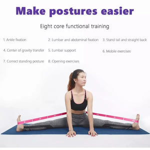 Multi-Section Elastic Yoga Resistance Bands Dance Training Gym Home Pilates Exercise Pull Strap Belt Gym Equipment Sport Fitness