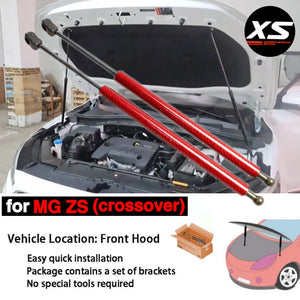 Hood Struts Kit For MG ZS EV 2018-2024 MG ZX ZST VS Astor Front Bonnet Modify Cylinders Damper Shocks Lift Supports Absorber Rod