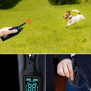 LED Pet Dog Trainings Electric Shocker Dog Training Anti Bark Collar Ultrasonic Dog Repeller Training Aids and Behavior