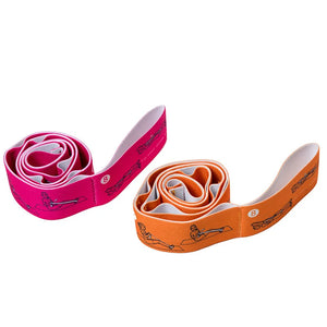Yoga Pull Strap Belt Polyester Latex Elastic Latin Dance Stretching Band Loop Yoga Pilates GYM Fitness Exercise Resistance Bands